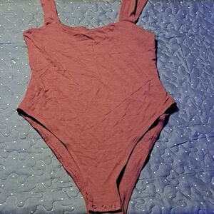 American Eagle Outfitters Maroon Bodysuit